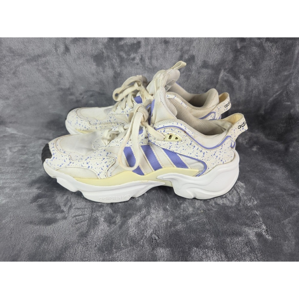 Adidas Magmur Runner Glow Sneaker Size 8 Purple Splatter Chunky Retro